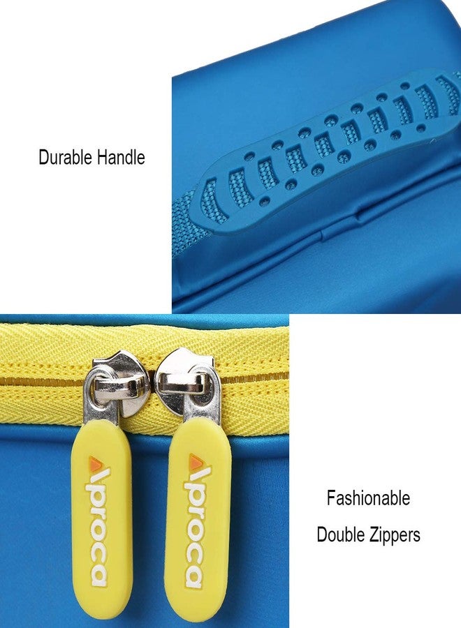 Aproca Hard Storage Travel Case for Leapfrog Fridge Phonics Magnetic Letter Set (Blue-Yellow Zipper) (Case Only) - Image 5